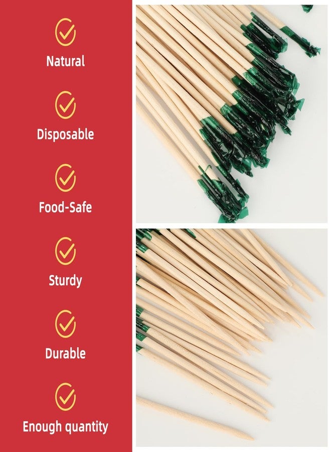 Ethanberg 1200Pcs Toothpicks for Appetizers, 2.5 Inch Cocktail Picks with Assorted Colors, Wooden Food Toothpicks for Appetizers Cocktail Fruit Club Sandwiches Barbecue Party Supplies - Image 3